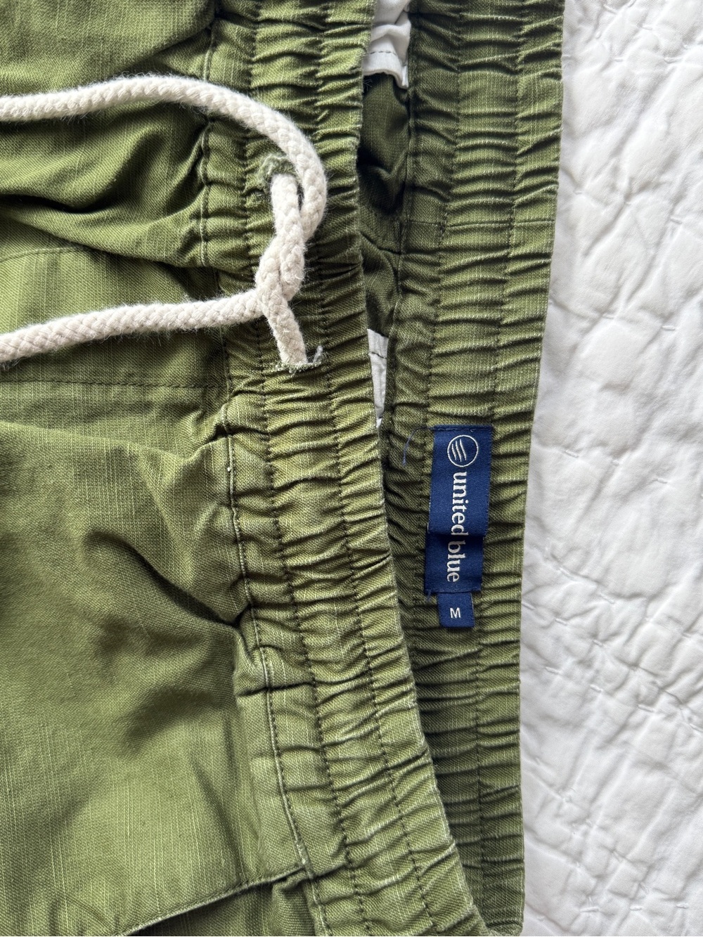 UnitedBlue Olive Green Drawstring Shorts